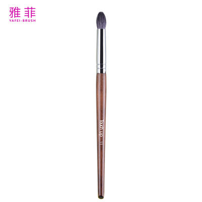 11 Profesjonalny Fingertip Smudge Single Nature Hair Wooden Handle Eye Shadow Blending Brushes