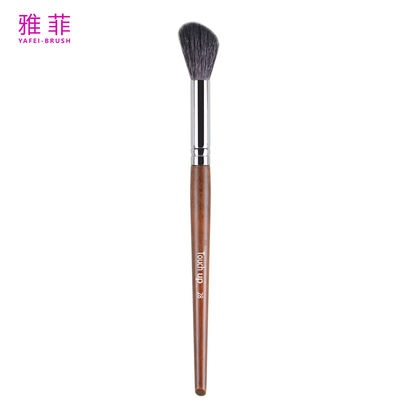 TOUCH UP 28 Blending Blusher Nose Shadow Contour Brush Custom Logo Animal Hair Copper Ferrule Wooden Handle Premium Quality OEM ODM Fabryka