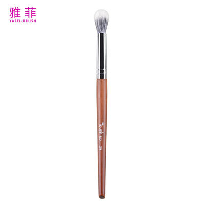 TOUCH UP 29 Blending Powder Blusher Eyeshadow Brush Custom Logo Animal Hair Copper Ferrule Wooden Handle Premium Quality