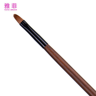 T23 Kolinsky Sable Hair Drzewna rękawiczka Private Label Single Lip Detail Fasional Make-up Brush